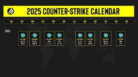 esl counter strike schedule.
